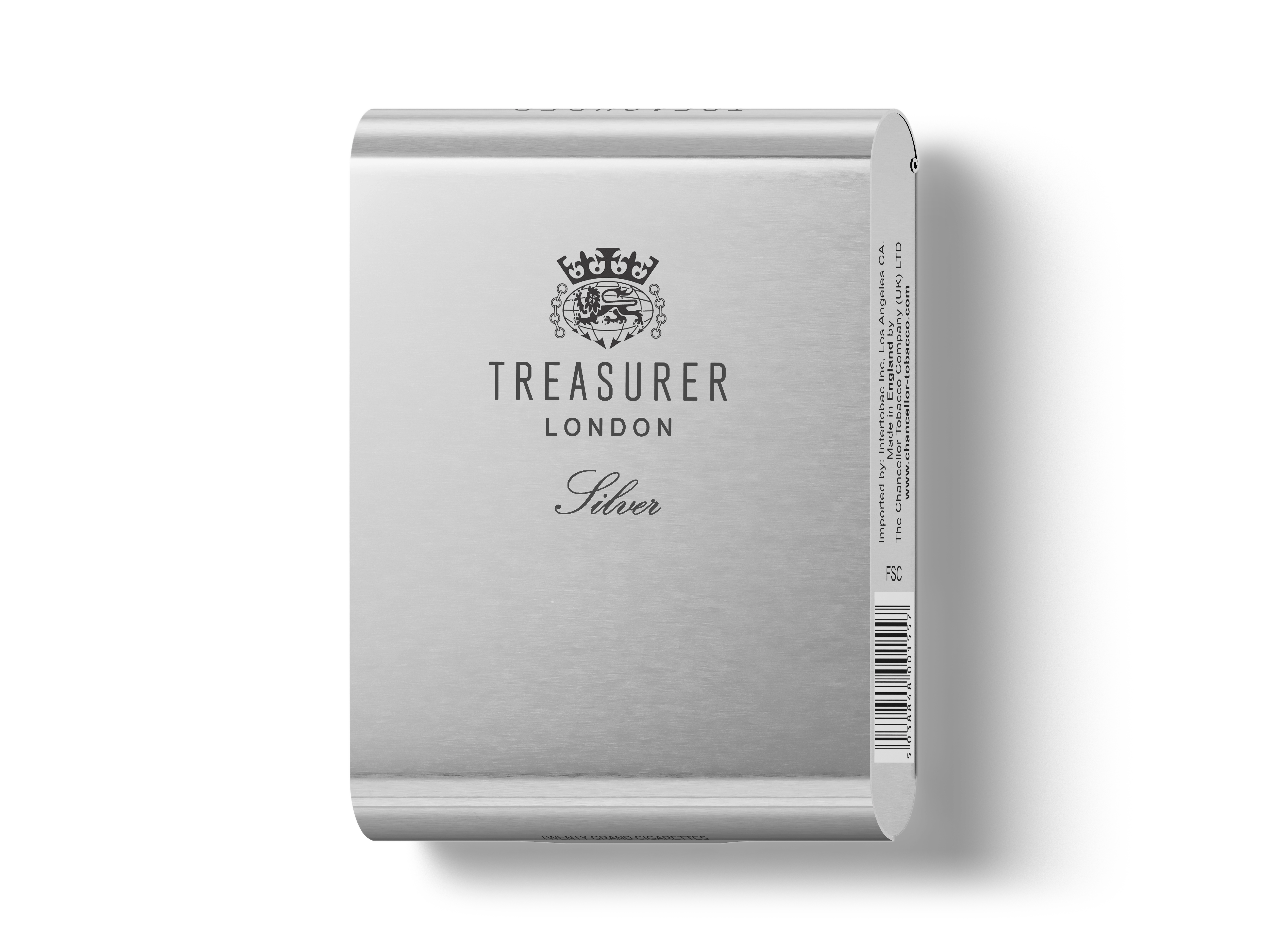 TREASURER Aluminum Silver Cigarettes
